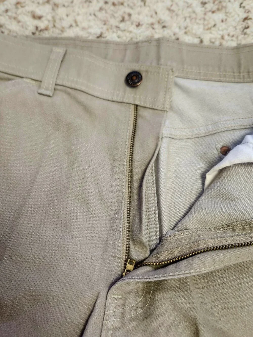 vintage Levi's 34 men's tan chambray 5 pocket c1980